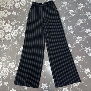 Aritzia Wilfred High Waisted Wide Leg Stripe Pants Sz 2